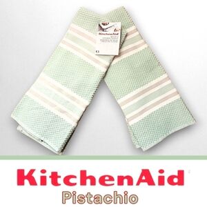 KitchenAid Pistachio Green Set of 2 Kitchen Towels - NWT